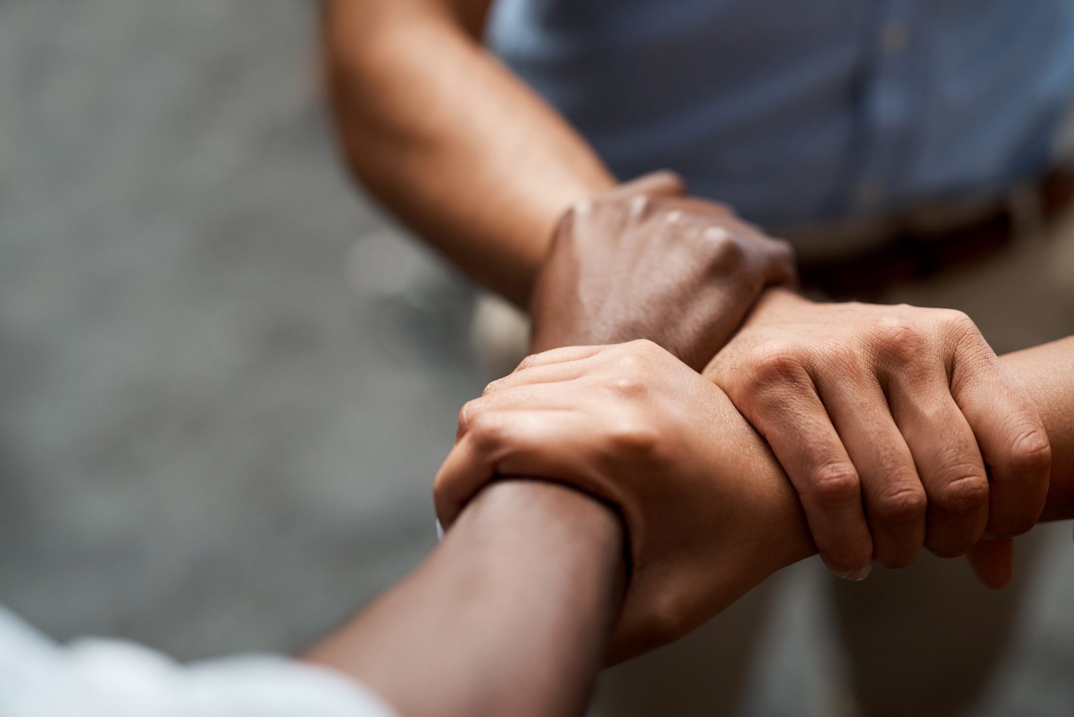 Teamwork and support symbolized by hands