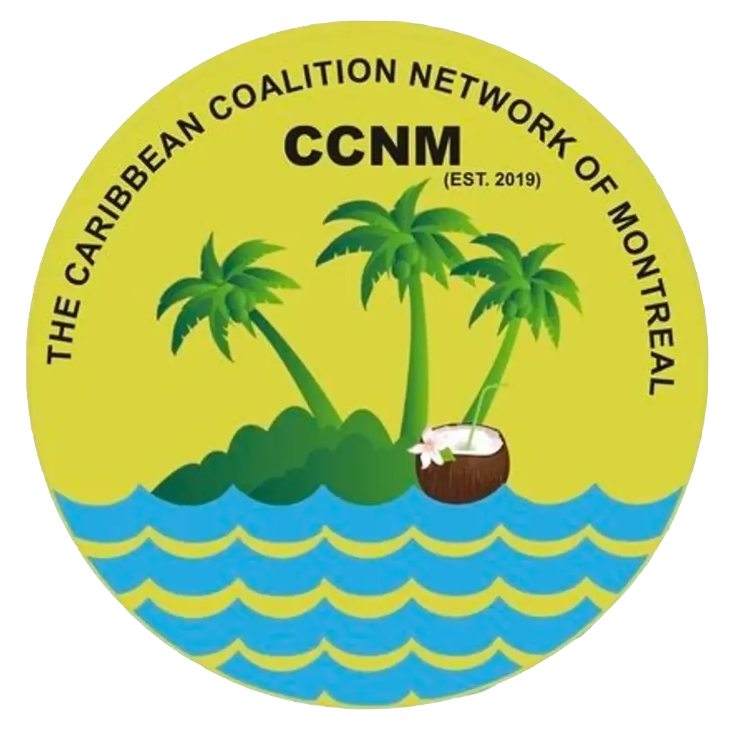 CCNM logo with island, palm trees, coconut