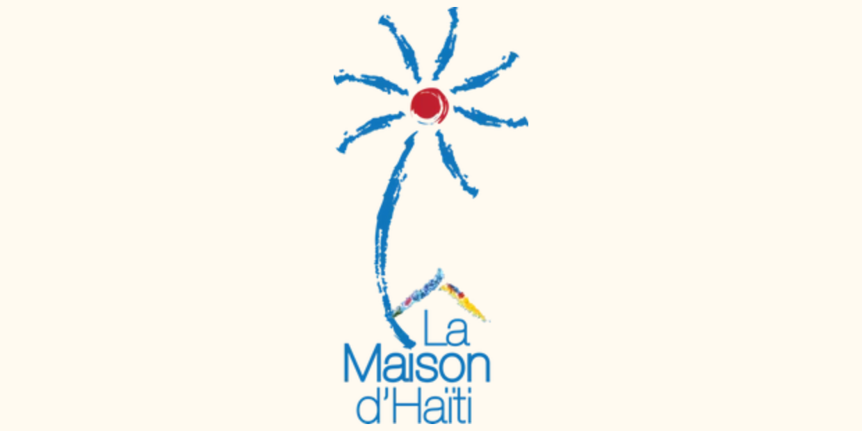 Stylized palm tree and house logo
