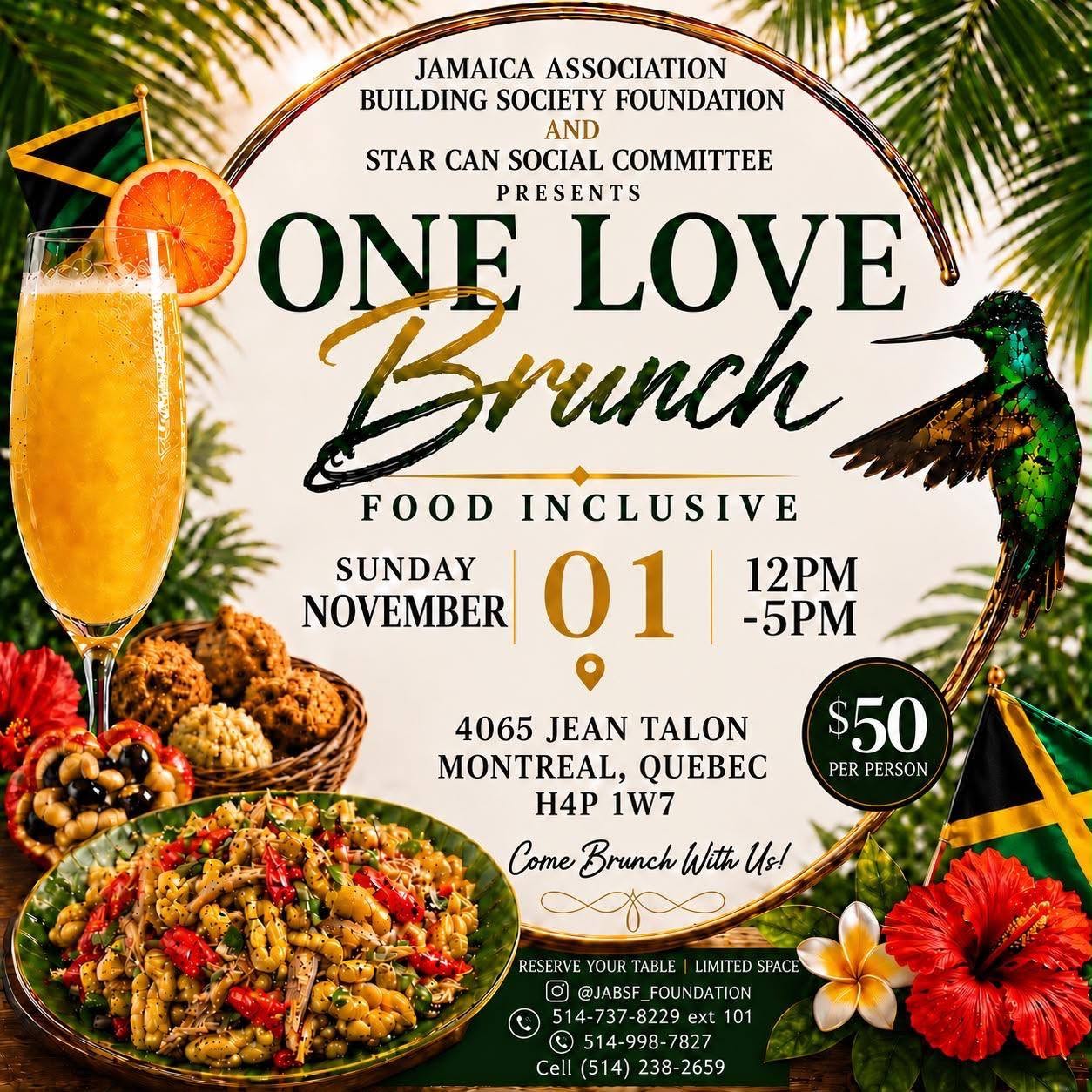 One Love Brunch Fundraiser